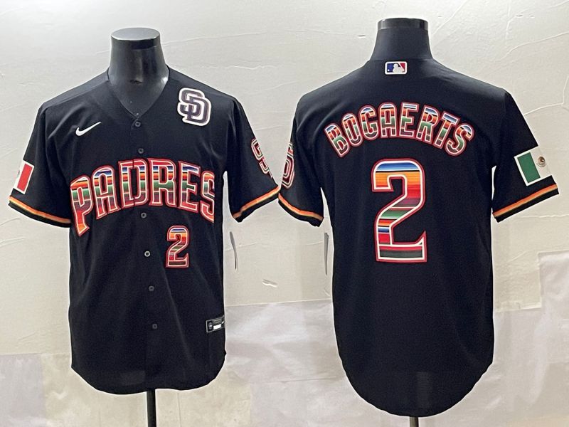 Men 2025 San Diego Padres #2 Bocaerts Black Game Nike MLB Jersey style 5